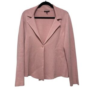 Eileen Fisher Dusty Pink Silk Blend Cardigan Blazer Women’s Size